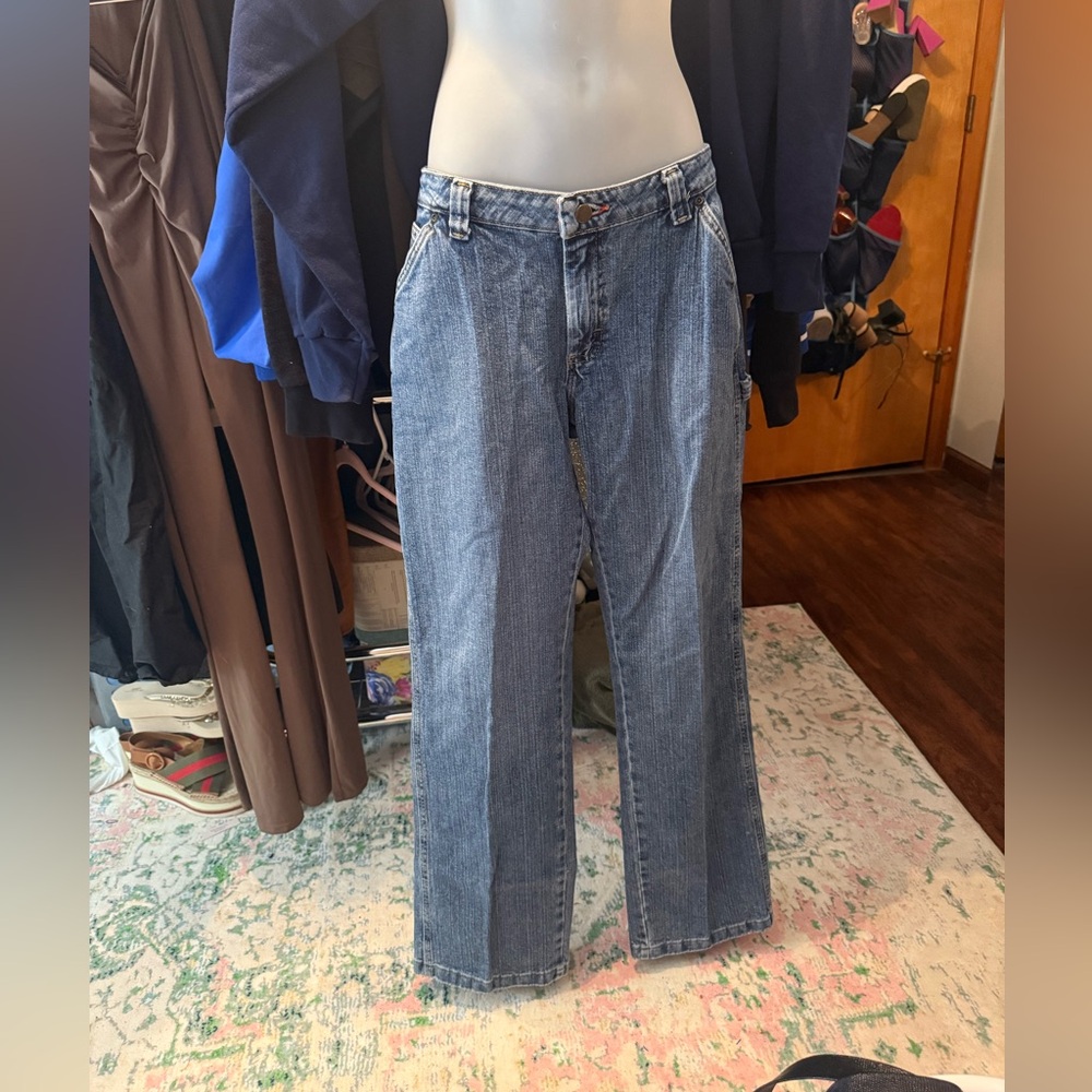 Y2K Wrangler Cargo Blue Denim Jeans